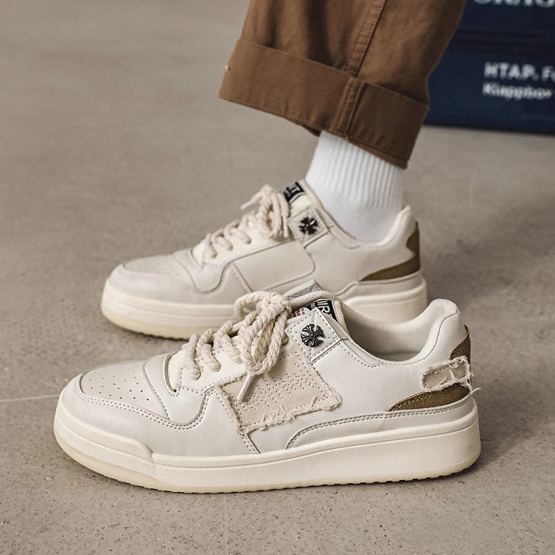 设计休闲低帮复古增高运动潮鞋