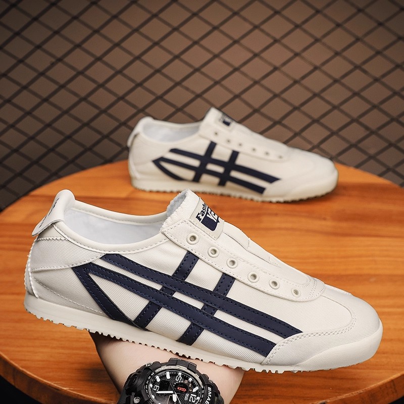 休闲一脚蹬懒人鞋阿甘男士布鞋