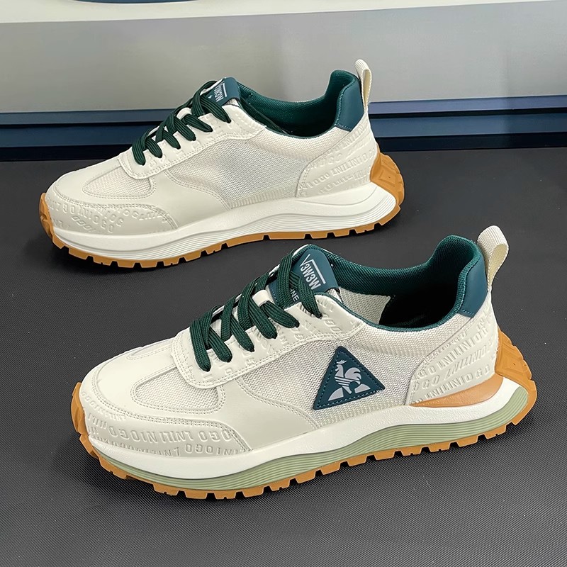 单网透气厚底阿甘鞋运动软底防滑