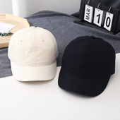 帽子男短帽檐鸭舌帽日系复古短沿潮牌遮阳帽雅痞情侣短檐棒球帽女