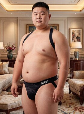 大码男士运动内衣套装背带交叉