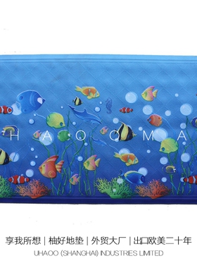 Yoo小鱼儿/卫浴洗澡浴室防滑垫卫生间浴缸淋浴pvc卡通垫BathMat
