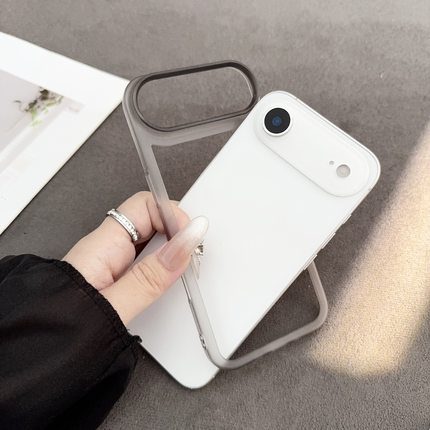 轻薄镂空散热适用iPhoneAir边框壳新款苹果17ProMax手机壳16保护壳15透气无背板14Plus磨砂透明13全包防摔软
