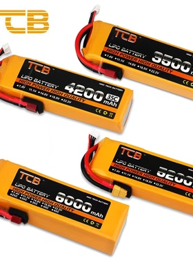 TCB4200/1500/6000/8000/3500/5200mah2S3S6S22.2V航模FPV锂电池