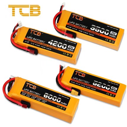 TCB4200/1500/6000/8000/3500/5200mah2S3S6S22.2V航模FPV锂电池