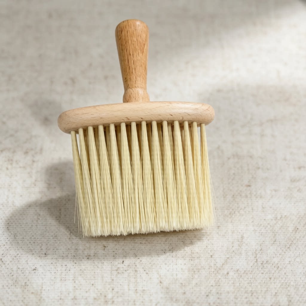 汽车空调出风口刷榉木手柄除尘软毛刷发廊理发刷子车载内饰清洁