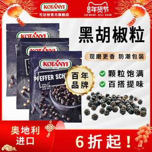 可达怡黑胡椒粒袋装30g家用西餐牛排调味料白胡椒粉奥地利进口