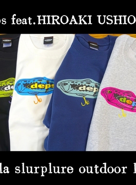 deps feat.HIROAKI USHIODA插画设计师合作款路亚短袖T恤巴拉咕嗒