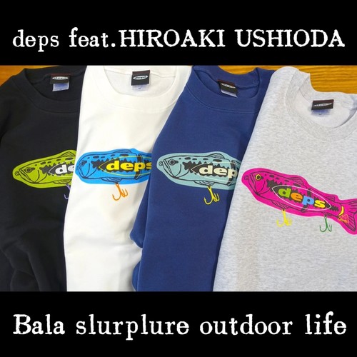 deps feat.HIROAKI USHIODA插画设计师合作款路亚短袖T恤巴拉咕嗒