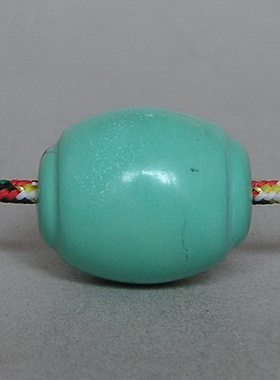 原矿绿松石桶珠管珠DIY散珠