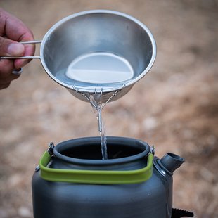 户外水杯导流架水壶引流嘴304不锈钢雪拉碗导水架露营咖啡导流嘴