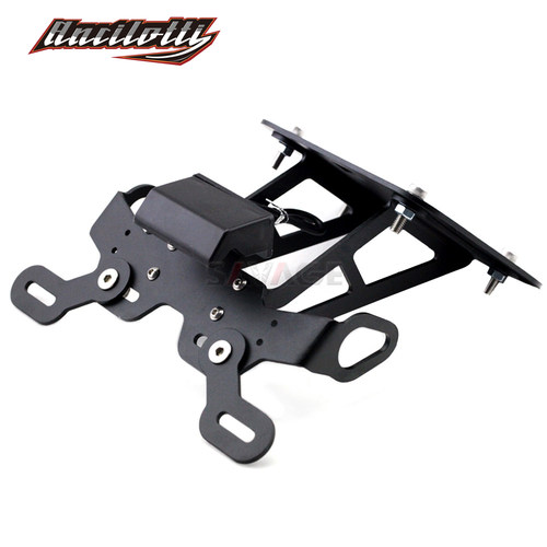 适用雅马哈R25 R3改装牌照架专用不锈钢 MT03转向灯战斗短尾车牌