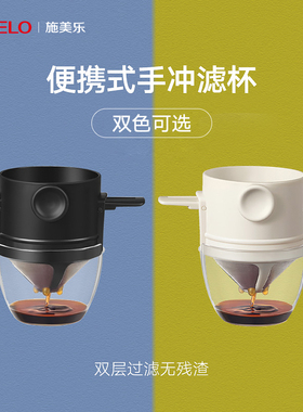 Simelo挂耳咖啡过滤杯过滤器免滤纸手冲不锈钢过滤网咖啡器具家用