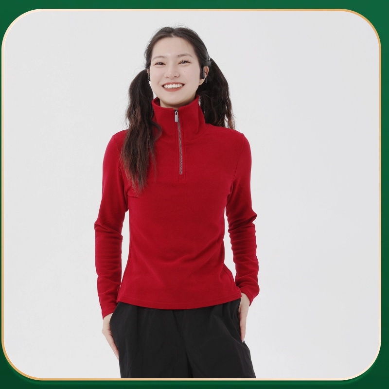 户外加绒速干双面德绒发热T恤