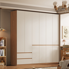 2025年新款广东佛山全实木衣柜橡木家用主卧室大户型衣橱简约现代