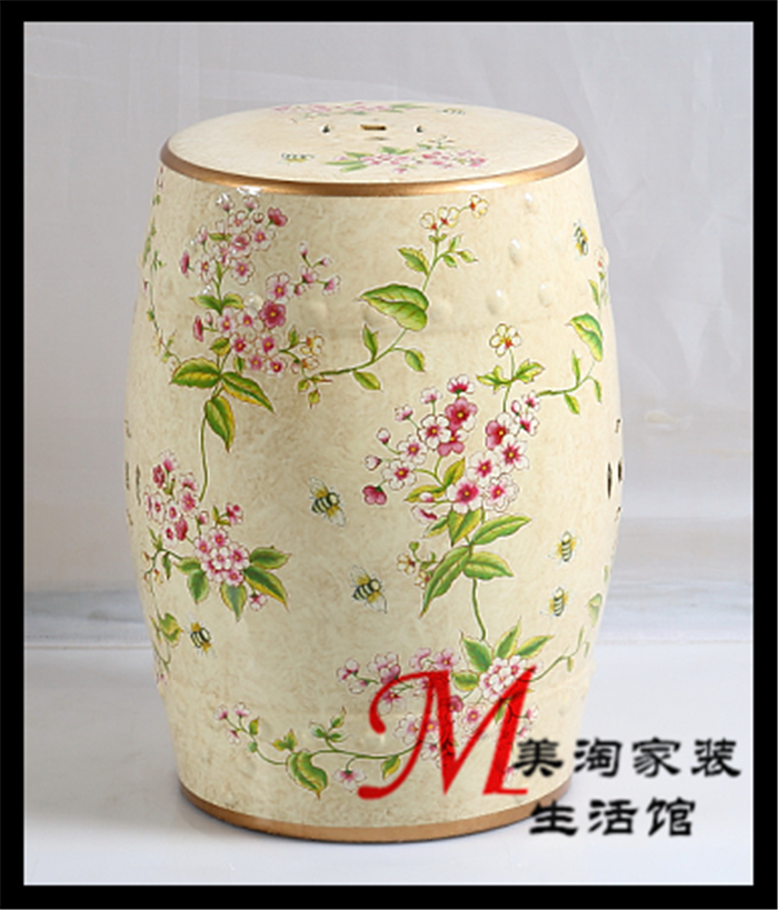 特价陶瓷凳子免邮鼓凳清仓美式欧式新中式花鸟彩绘梳妆凳换鞋绣凳