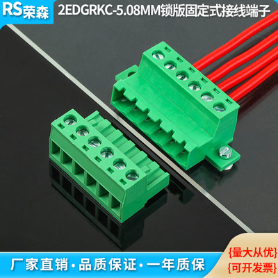 2EDGRKC-5.08可固定式带锁版对插