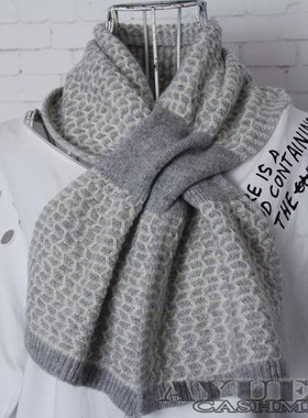 男女通用 针织脖套 CASHMERE山羊绒围巾穿孔儿童通用