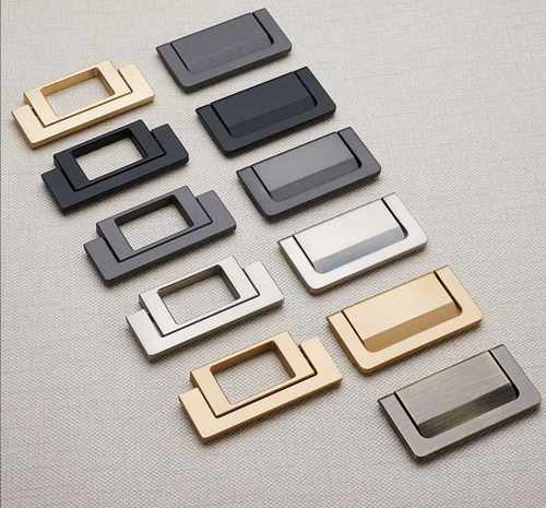 床头柜抽屉免打孔银色五金件定制