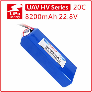 富力电池Redzone lipo 20C 8200mAh 22.8V航拍电池6S高压版锂电池