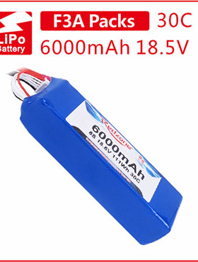 富力电池Redzone lipo 30C 6000mAh 18.5V F3A电池组轻量版5S电池