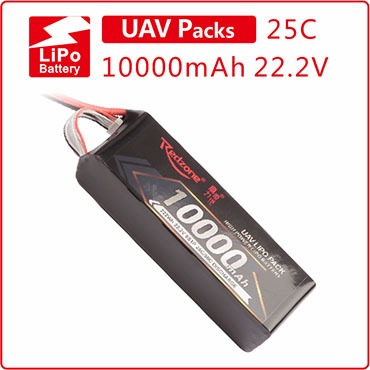 富力电池Redzone lipo 25C 10000mAh 14.8V 22.2V 航拍电池植保6S