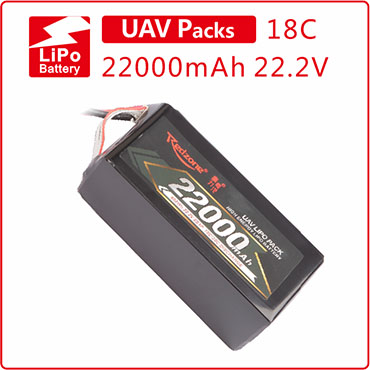 富力电池Redzone lipo 18C 22000mAh 22.2V 植保电池 航拍电池6S