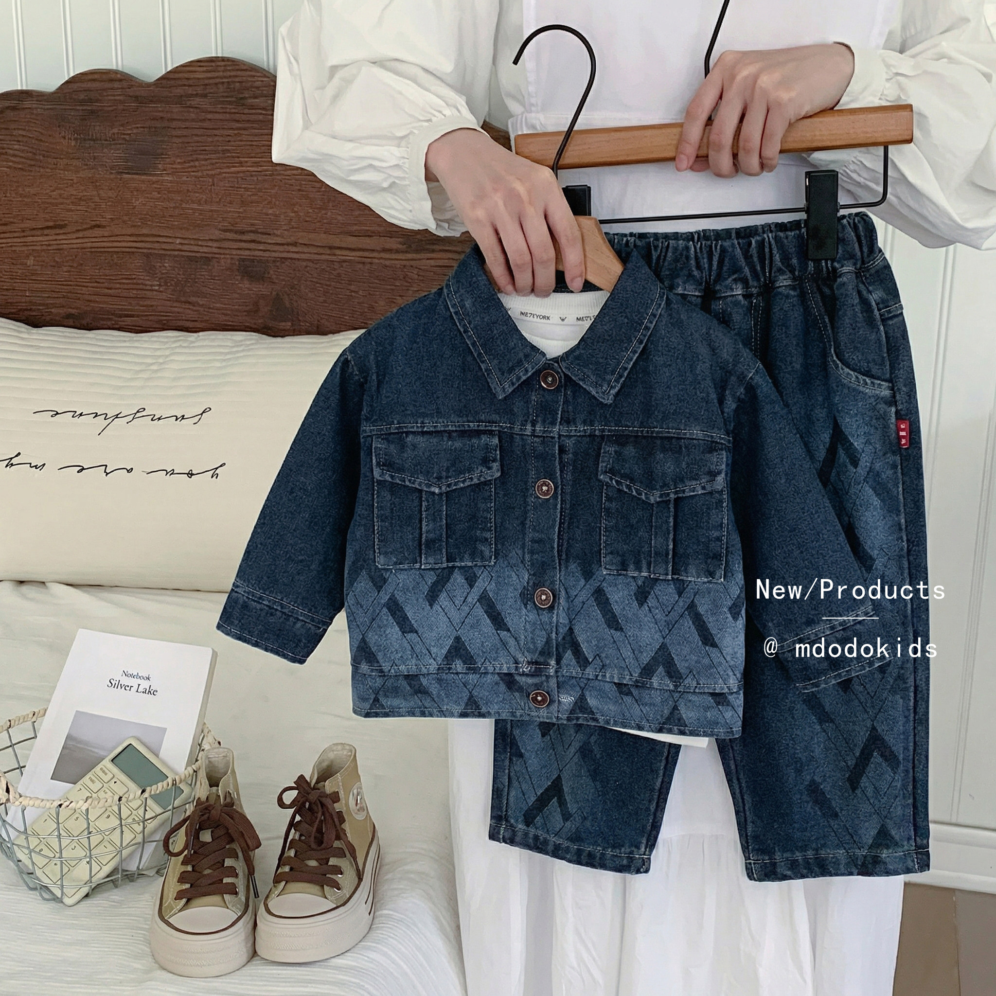 男童牛仔套装2026新款春装儿童休闲三件套帅气时髦宝宝衣服韩版潮