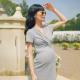 显瘦喂奶外出穿哺乳裙 气质百搭时尚 BELLYWEAR孕妇连衣裙夏季 长款