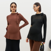 优雅修身 高级感法式 气质A摆系带毛衣 毛衣春秋新款 BELLYWEAR孕妇装