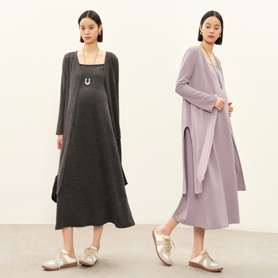 BELLYWEAR松弛感开衫连衣裙套装