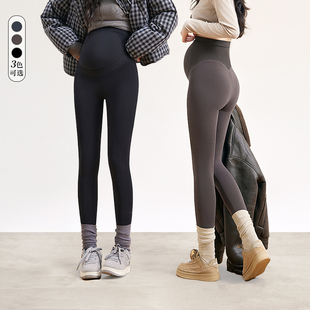BELLYWEAR孕妇裤加绒加厚打底裤连袜高腰保暖裤袜秋季连裤袜外穿