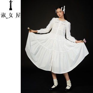 淑女屋官方旗舰店白天鹅与黑天鹅奥杰塔的月光。连衣裙轻奢棉