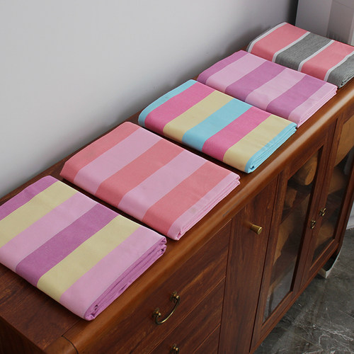 厚实~山东老粗布床单单件纯棉三件套1米8x2米床双人床单不移位秋