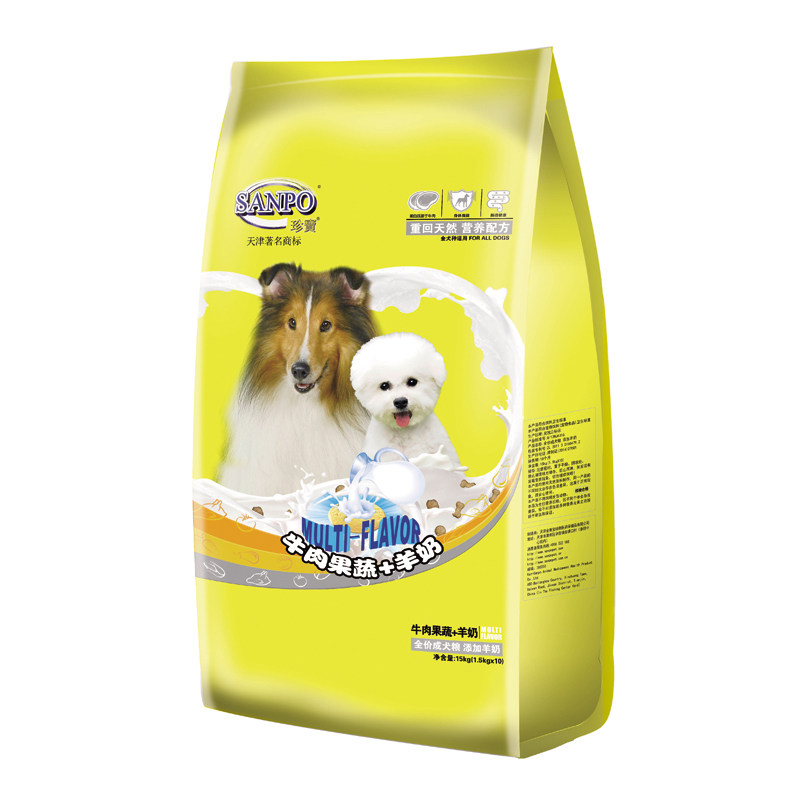 珍宝全价成犬粮1500g/包全犬种通用型犬粮【包邮】