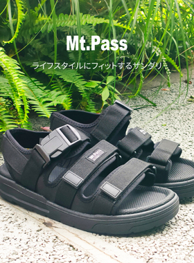 日系凉鞋男夏季2025新款户外软底运动凉鞋魔术贴可调节沙滩凉鞋男