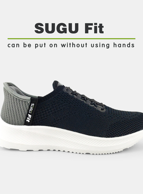 日本SUGU FIT闪穿鞋情侣款一脚蹬网面透气男鞋女鞋运动中老年父亲