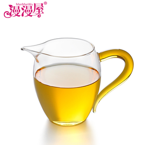漫漫屋公道杯玻璃加厚耐热公杯公道杯茶漏套装功夫茶具配件分茶器