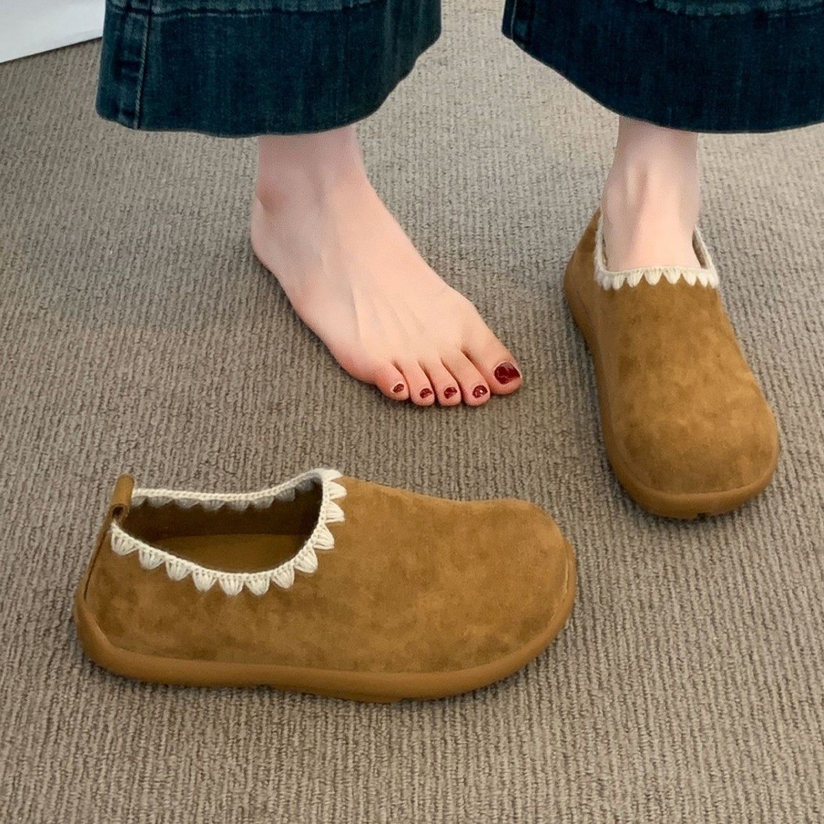 复古全包土豆鞋2025秋季新款百搭休闲时尚女鞋软底一脚蹬懒人拖鞋,女鞋,其他拖鞋,淘宝优惠券,粉丝福利购,淘宝优惠卷