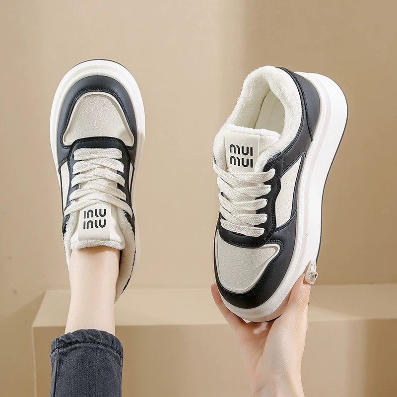 鞋子女2025新款加绒保暖百搭时尚舒适小众厚底增高踩屎感老爹鞋,女鞋,休闲板鞋,淘宝优惠券,粉丝福利购,淘宝优惠卷