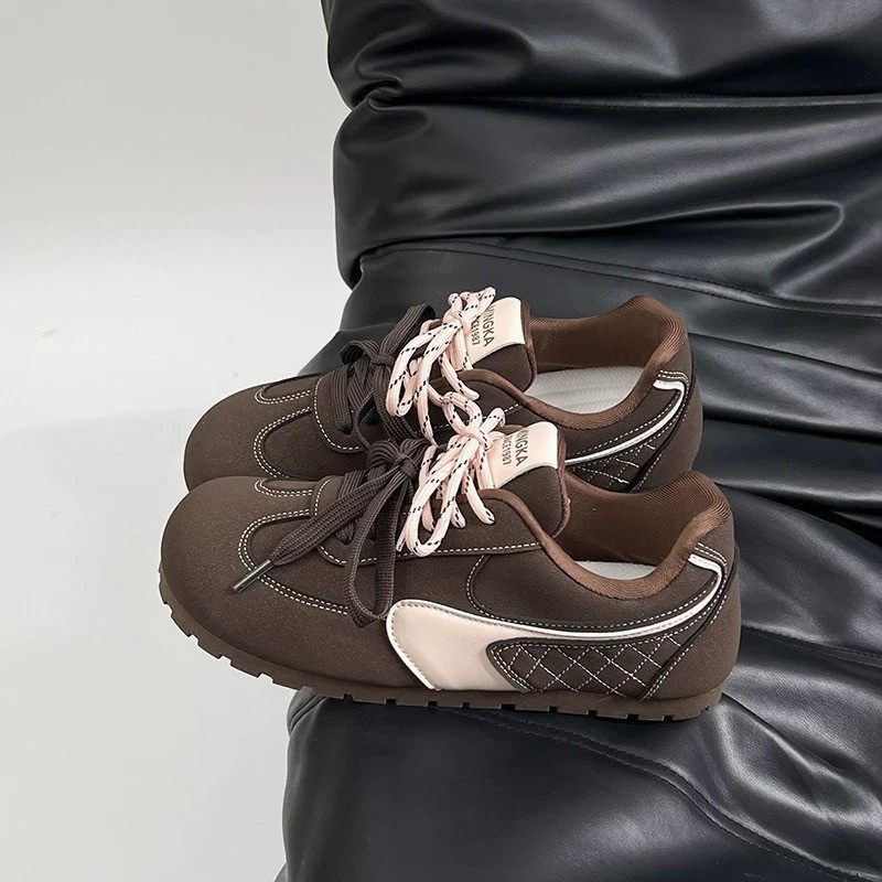 复古小众日常德训鞋2025新款女鞋秋冬舒适平底ins潮运动休闲鞋女,运动鞋new,运动休闲鞋,淘宝优惠券,粉丝福利购,淘宝优惠卷