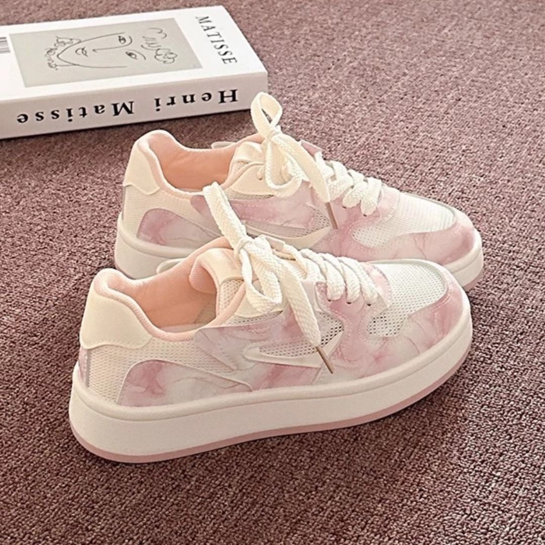 网面透气板鞋女轻便百搭2025年夏季新款休闲鞋子运动舒适小白鞋女,运动鞋new,运动休闲鞋,淘宝优惠券,粉丝福利购,淘宝优惠卷