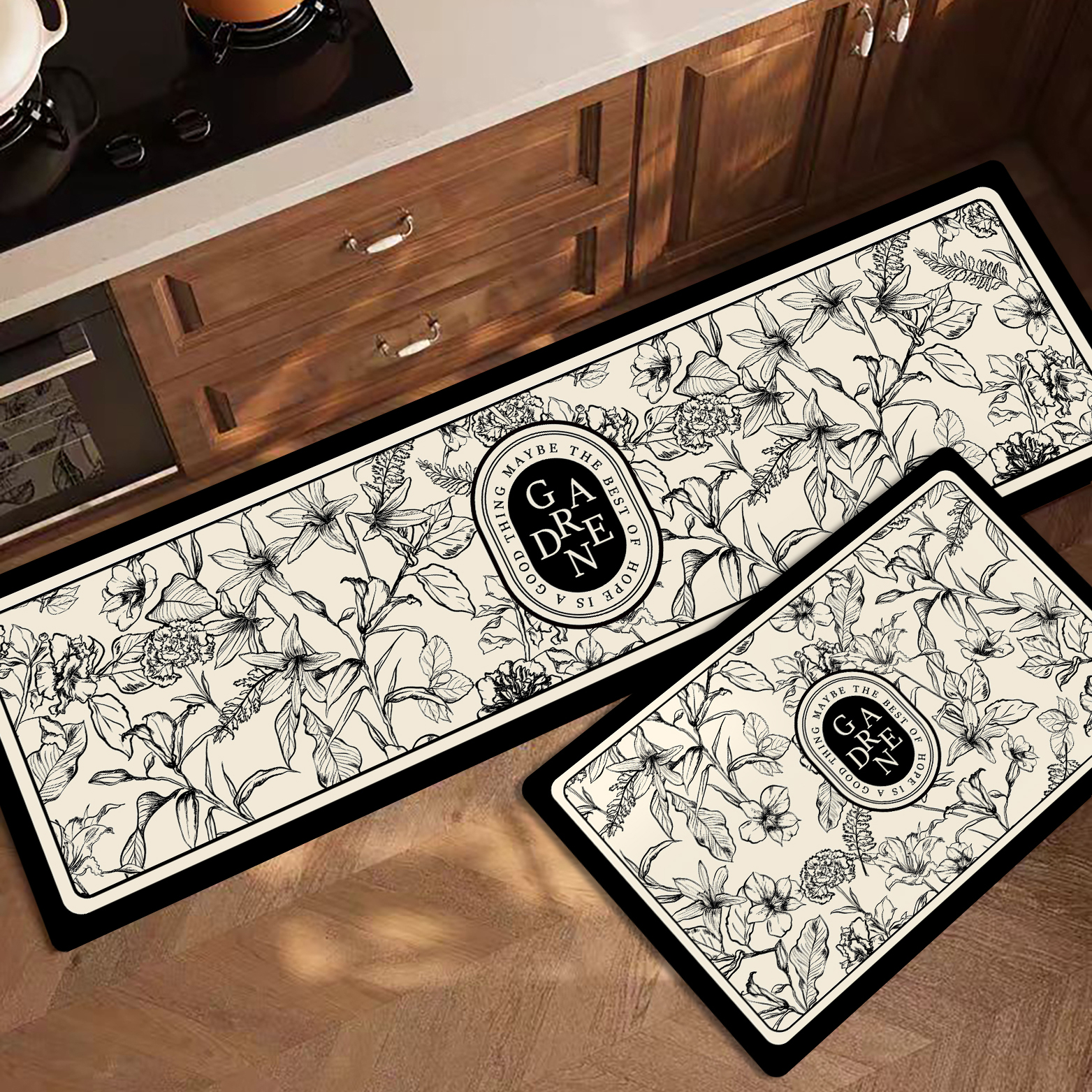 高级感厨房专用可擦免洗吸油脚垫子硅藻泥浴室门口吸水速干地垫