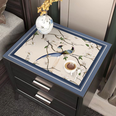 花烟雨系列床头柜防尘垫