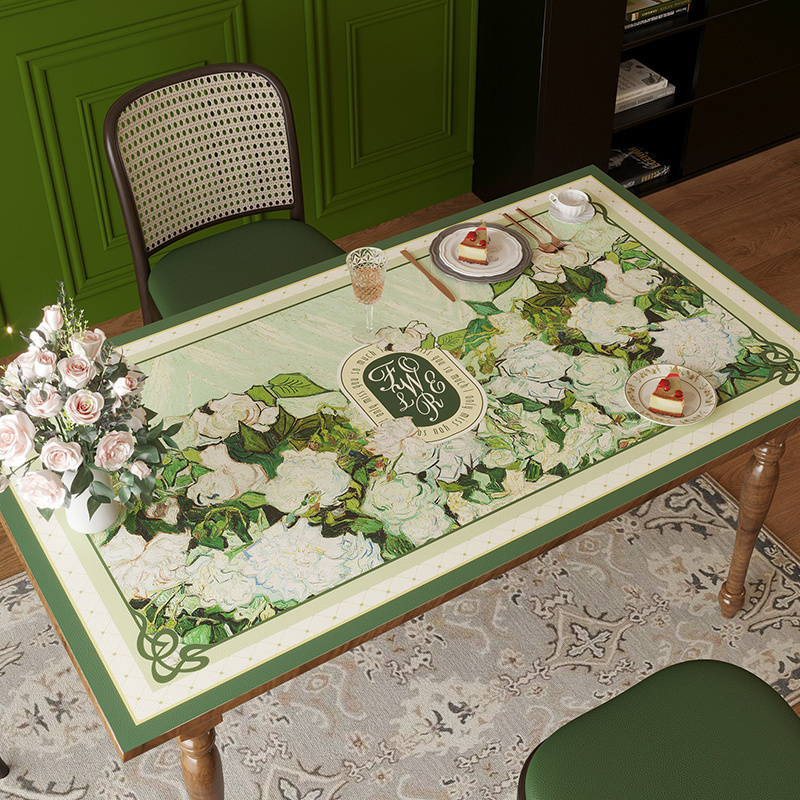 法式清新庄园防水防油高端皮革