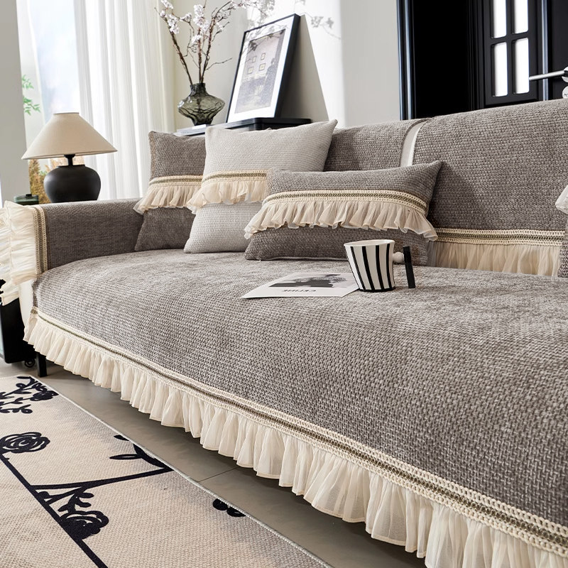 四季通用现代轻奢沙发垫简约高端诧寂盖布防滑雪尼尔坐垫套罩,居家布艺,沙发垫,淘宝优惠券,粉丝福利购,淘宝优惠卷