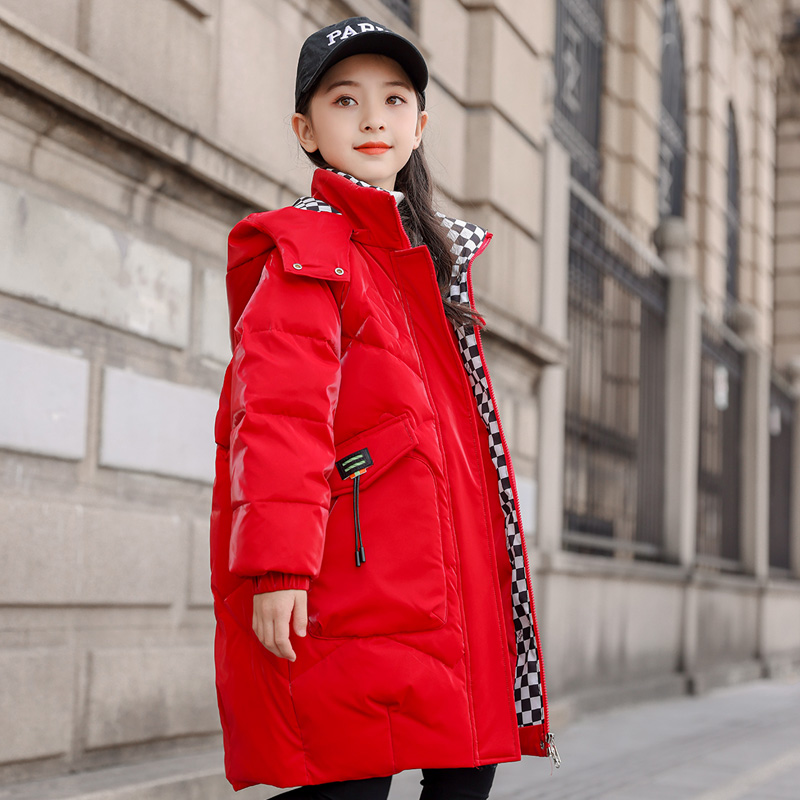 中长款加厚羽绒服儿童免洗女童