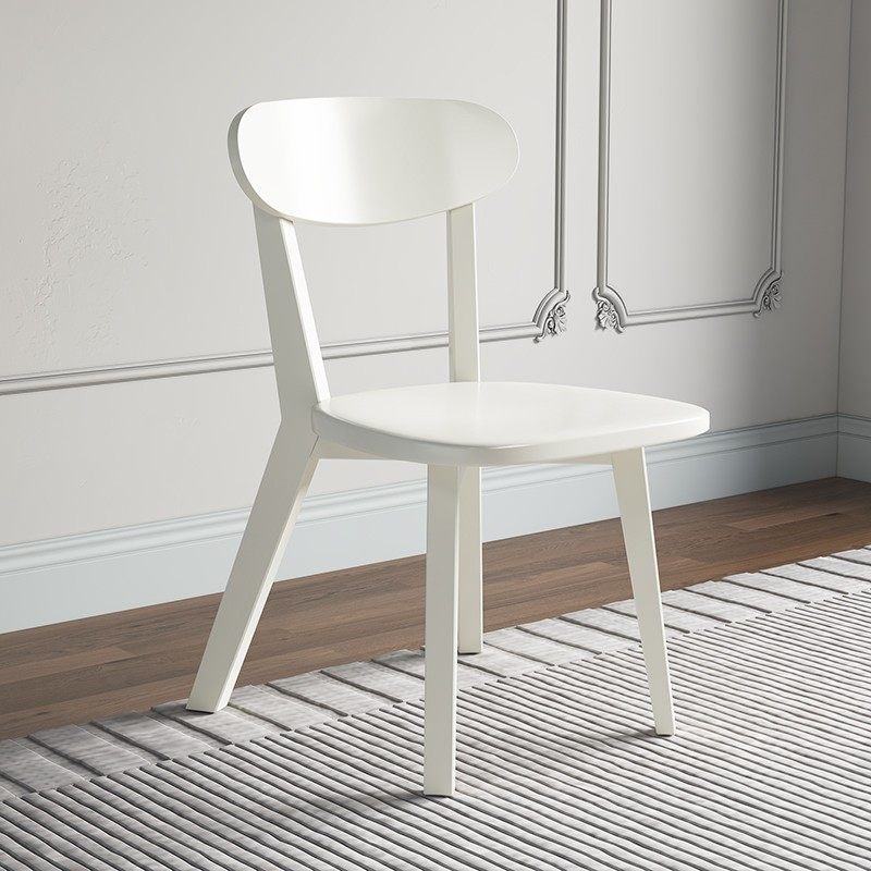 橡胶木全实木北欧结实美观餐椅