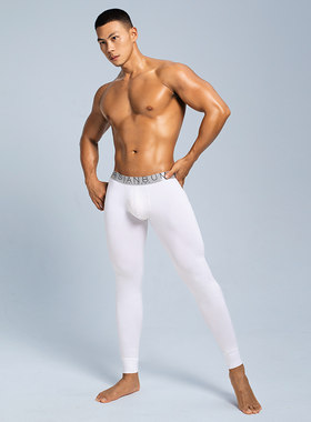 薄款棉质秋裤Asianbum男士修身