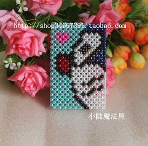 包邮纯手工串珠银行交通卡套成品机器猫哆唻A梦同学朋友送礼饭卡